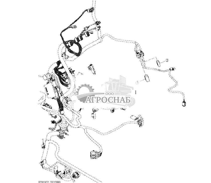 Узлы колпачков разъемов, без жгута проводов включения сервоуправления - ST818705 284.jpg